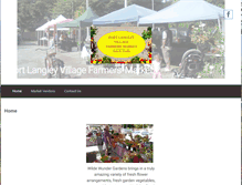 Tablet Screenshot of fortlangleyvillagefarmersmarket.org